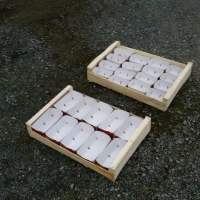 Barquette carton W 500 g - Barquette carton fraise wk imprime - Barquette fraise w imprime fraise avec couvercle