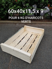 60x40x11,5x9 = 6 KG HARICOTS VERTS -PAGE- 3 - Plateaux bois - Plateaux bois 60x40 cm
