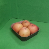 Barquette carton 4 fruits - Boîte sans couvercle