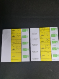 ETIQUETTES : JAUNES -BIO -PAGE - 3 - Etiquettes maraicheres en planches  - Etiquette bio - Etiquettes  bio  cat 2 jaunes 