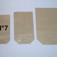 Sac écorné n°7 kraft brun - Sac papier - Sac ecorne - Sac ecorne kraft ecru