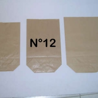 Sac écorné n°12 kraft brun - Sac papier - Sac ecorne - Sac ecorne kraft ecru