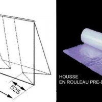 HOUSSES TRANSLUCIDES EN ROULEAU - Housse rétractable - Housse retractable pour palette 100x120