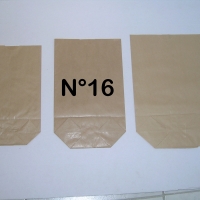 Sac écorné n°16 kraft brun - Sac papier - Sac ecorne - Sac ecorne kraft ecru