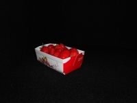 Barquette carton W 250g - Barquette carton fraise w imprime - Barquette fraise w imprime fraise avec couvercle