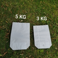 Sac papier 5 kg gueule ouverte kraft blanc - Sac papier - Sac papier gueule ouverte - Sac papier gueule ouverte