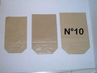 Sac écorné n°10 kraft brun - Sac papier - Sac ecorne - Sac ecorne kraft ecru