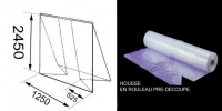 HOUSSES TRANSLUCIDES EN ROULEAU  - Housse rétractable - Housses  retractables  palette 100x120