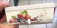 Barquette carton W avec Couvercle 500 g - Barquette carton fraise w imprime - Barquette fraise w imprime fraise avec couvercle