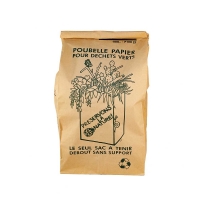 SAC SOS 40+30x83-IMPRESSION DECHETS VERT - Sac papier - Sac a dechet vert