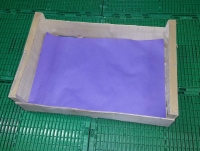 Fond de caisse bleu 40x30 -1 - Fond et tour de caisse en papier - Fond de caisse papier bleu - Fond de caisse bleu