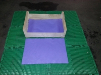 Fond de caisse bleu 60x40 -1 - Fond et tour de caisse en papier - Fond de caisse papier bleu - Fond de caisse bleu